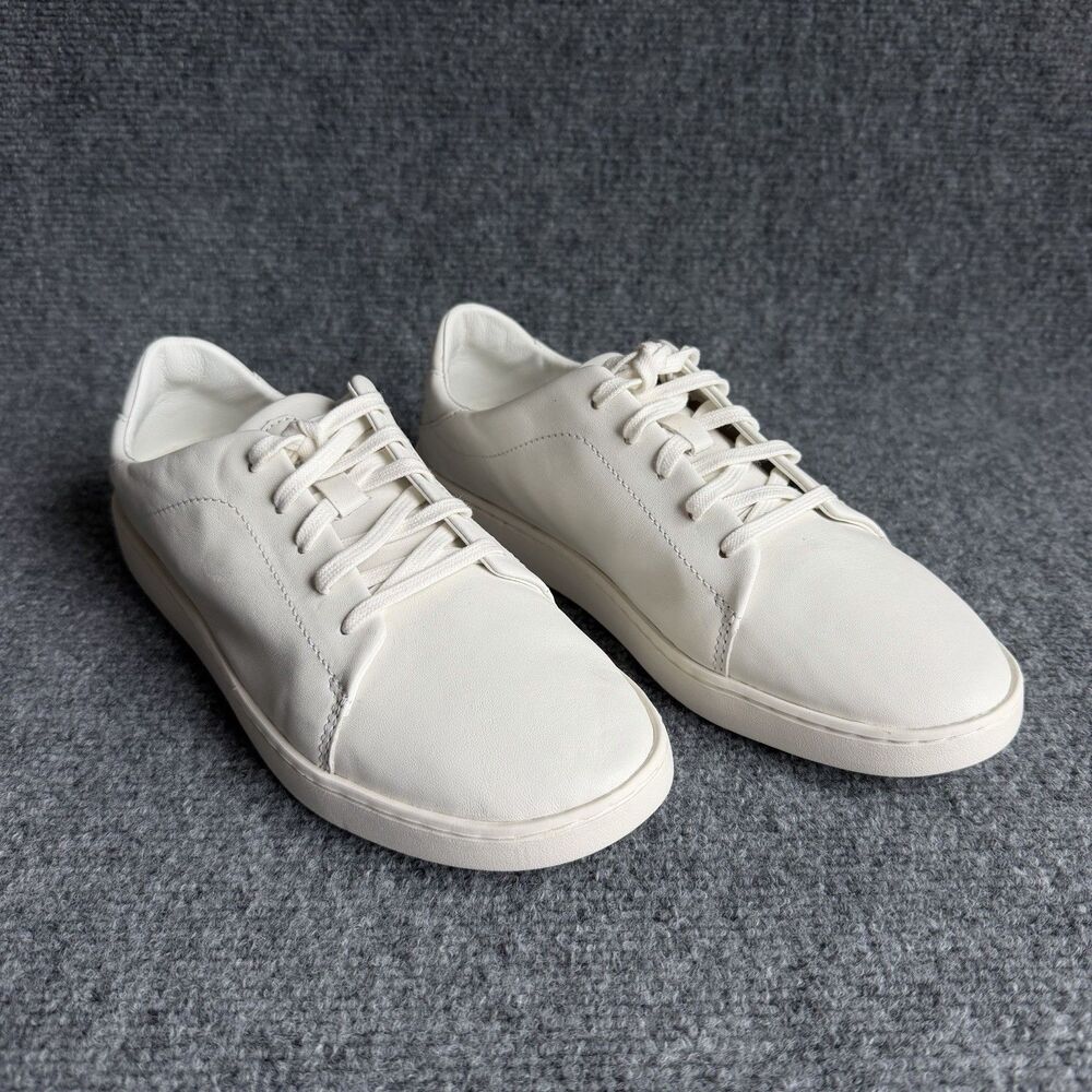 OluKai Pehuea Li Ili Womens 10 White Leather Low Top Sneakers Beach Shoes 20433 - Picture 2 of 12